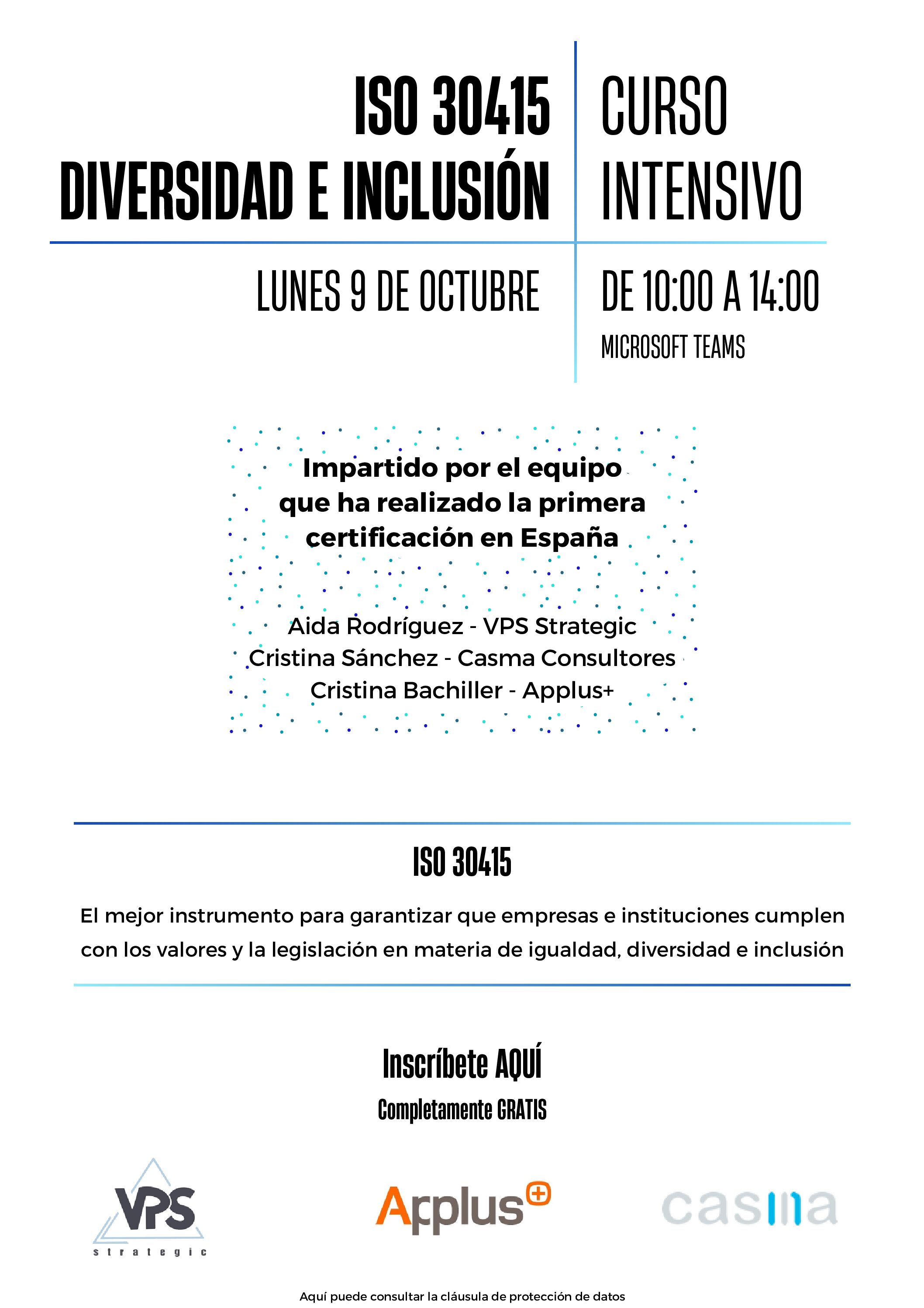 Curso Intensivo: ISO 30415 Diversidad e Inclusión